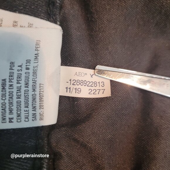 American Eagle Jegging Jeans 2 X L Curvy Highest Rise Next Level Stretch Black - Picture 7 of 13